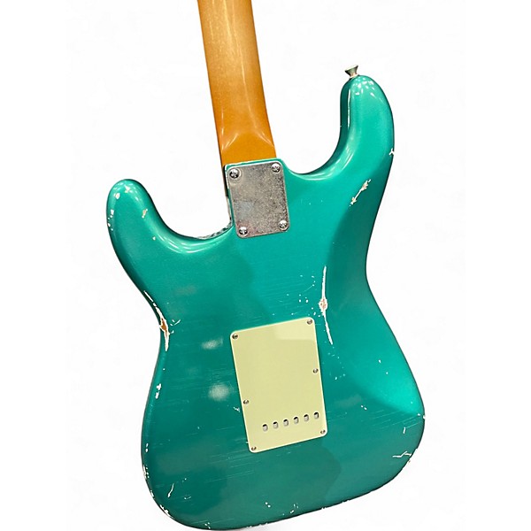 Used Fender Vintera 60s Stratocaster Road Worn teal Solid Body Electric Guitar