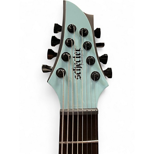 Used Schecter Guitar Research JOHN BROWNE Blue Solid Body Electric Guitar