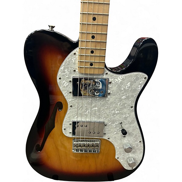 Used Fender Classic Series '72 Telecaster Thinline Sunburst Hollow Body Electric Guitar