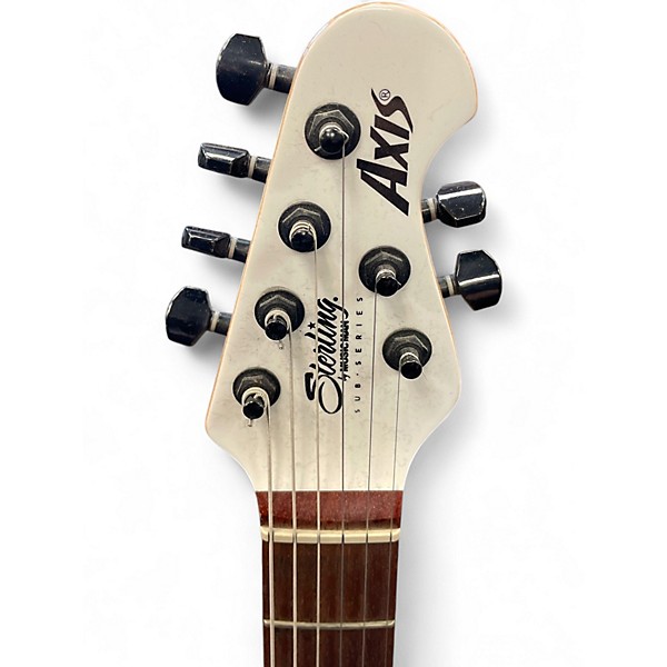 Used Sterling by Music Man SUB SERIES AXIS WHITE Solid Body Electric Guitar