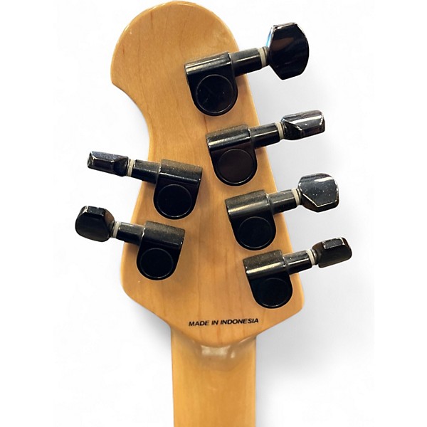 Used Sterling by Music Man SUB SERIES AXIS WHITE Solid Body Electric Guitar