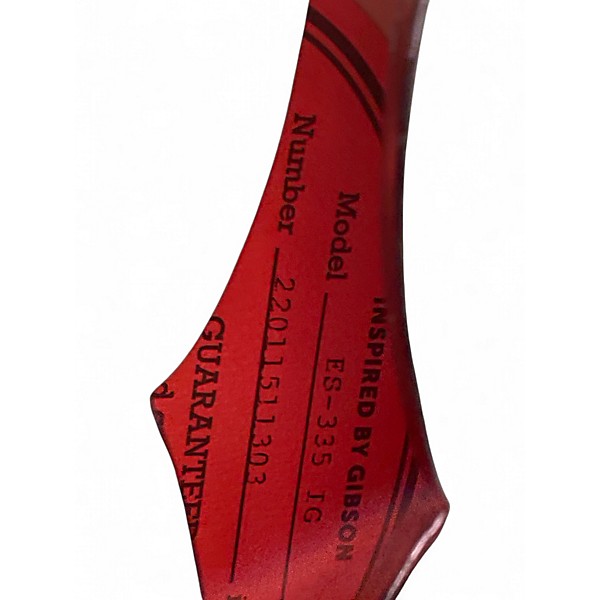 Used Epiphone ES-335 JG Teal Hollow Body Electric Guitar