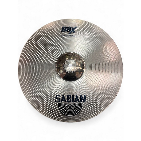 Used SABIAN 15in B8X THIN CRASH Cymbal