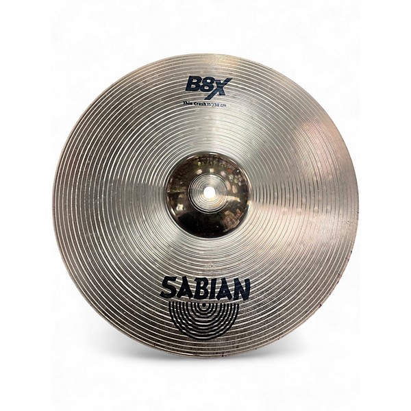 Used SABIAN 15in B8X THIN CRASH Cymbal