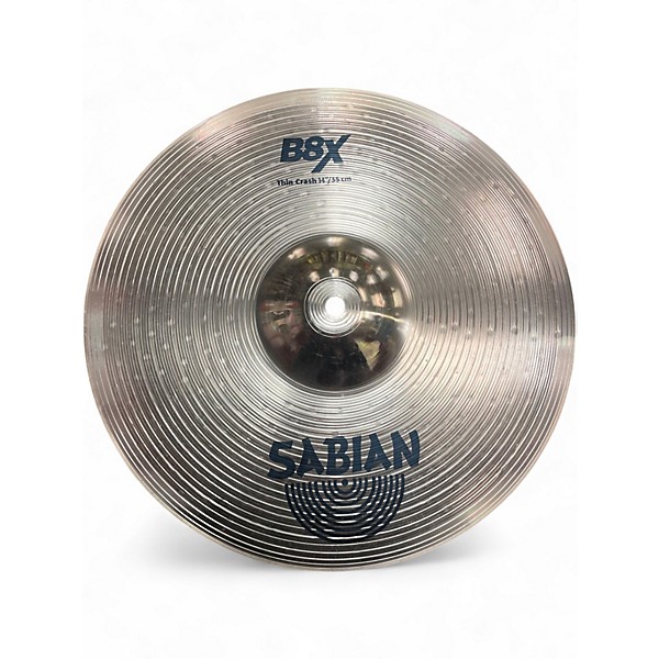 Used SABIAN 14in B8X THIN CRASH Cymbal