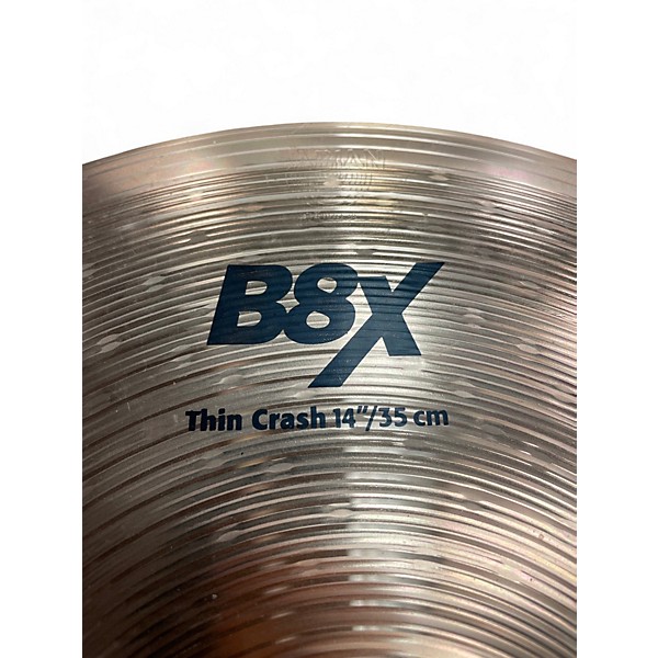 Used SABIAN 14in B8X THIN CRASH Cymbal