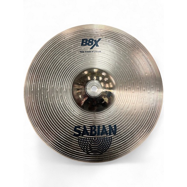 Used SABIAN 14in B8X THIN CRASH Cymbal