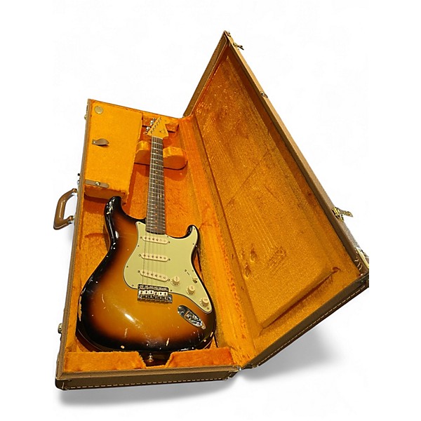 Used Fender American Vintage 1959 Stratocaster 3 Color Sunburst Solid Body Electric Guitar