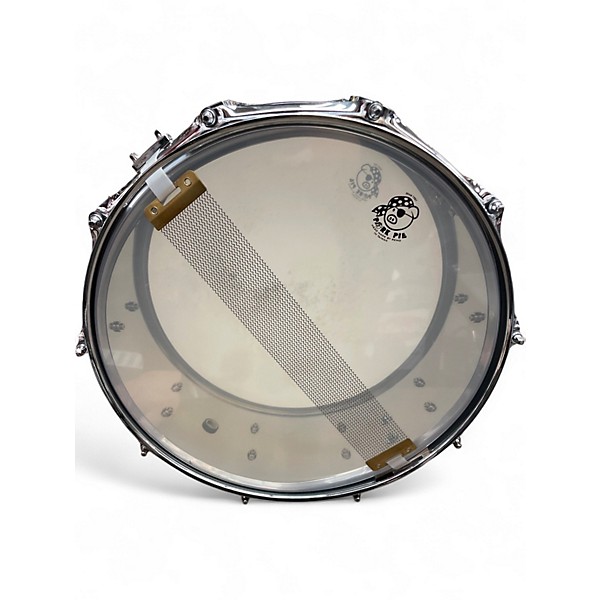 Used Pork Pie 14X6 Little Squealer Snare CHROME Drum