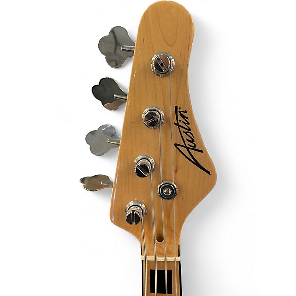 Used Austin AJB300BK Black Electric Bass Guitar