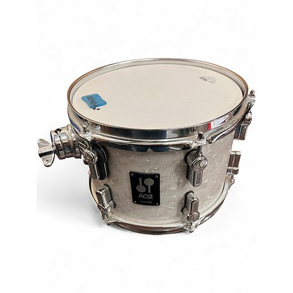 Used SONOR 4 Piece AQ2 WHITE MARINE PEARL Drum Kit