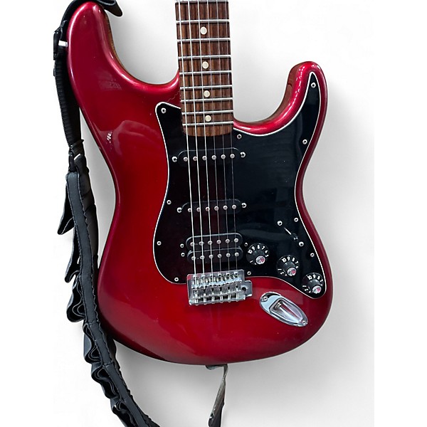 Used Fender FSR Standard Stratocaster HSS Metallic Candy Red Burst Solid Body Electric Guitar