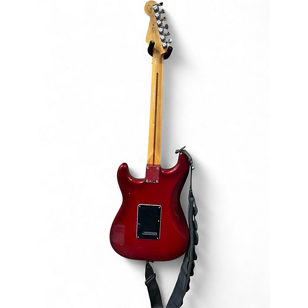 Used Fender FSR Standard Stratocaster HSS Metallic Candy Red Burst Solid Body Electric Guitar