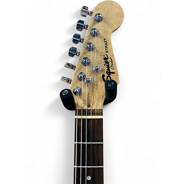 Used Squier Standard Stratocaster Black Solid Body Electric Guitar