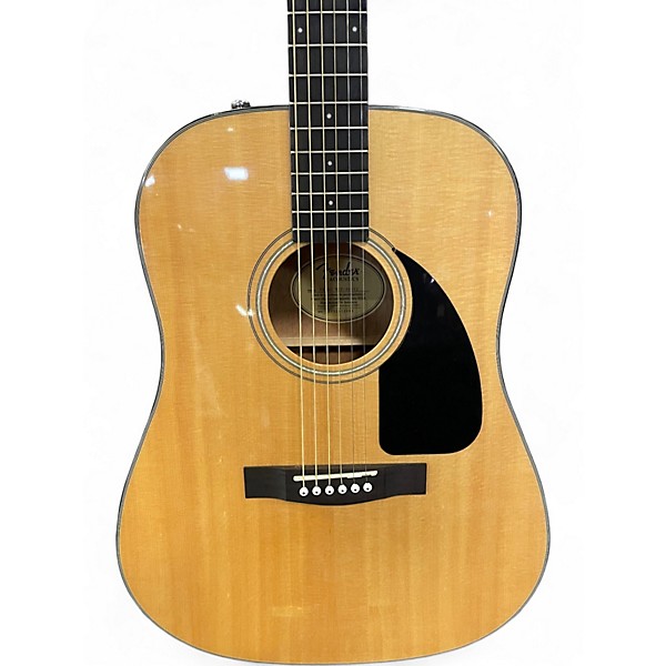 Used Fender CD60 Dreadnought Natural Acoustic Guitar