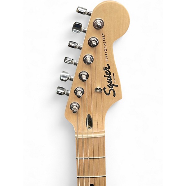 Used Squier Sonic Stratocater White Solid Body Electric Guitar