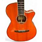 Used Ibanez AEG10NII Orange Classical Acoustic Electric Guitar