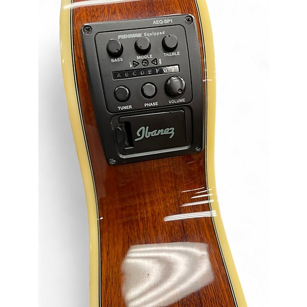 Used Ibanez AEG10NII Orange Classical Acoustic Electric Guitar