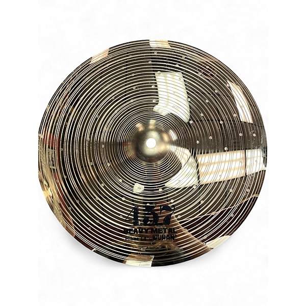 Used Wuhan Cymbals & Gongs 14in 457 heavy metal hi hat pair Cymbal