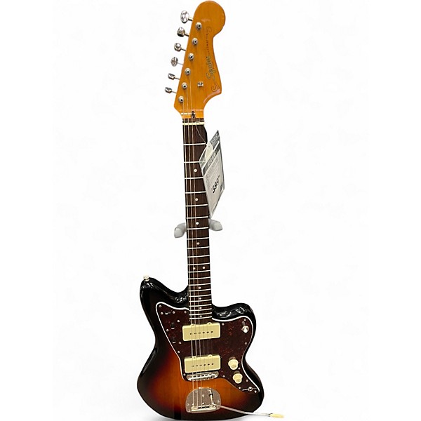 Used Squier JAZZMASTER 2 Tone Sunburst Solid Body Electric Guitar
