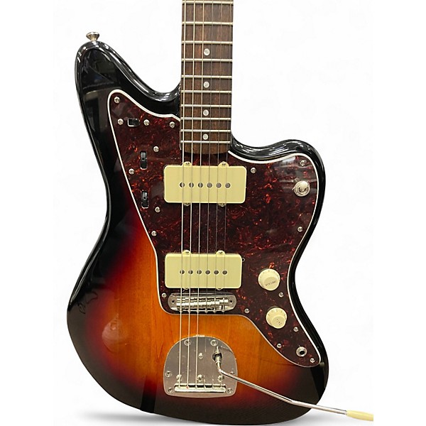Used Squier JAZZMASTER 2 Tone Sunburst Solid Body Electric Guitar