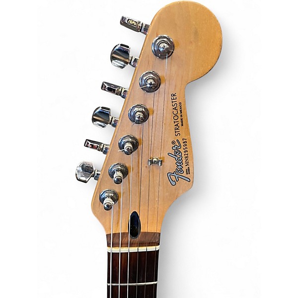 Used 1999 Fender Standard Stratocaster BLACK Solid Body Electric Guitar