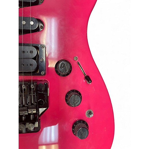 Vintage 1989 Fender HM Heavy Metal Stratocaster Razz Berry Solid Body Electric Guitar