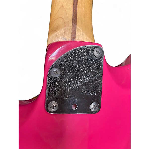 Vintage 1989 Fender HM Heavy Metal Stratocaster Razz Berry Solid Body Electric Guitar