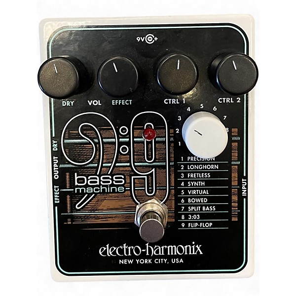 Used Electro-Harmonix BASS9 Bass Machine Bass Effect Pedal