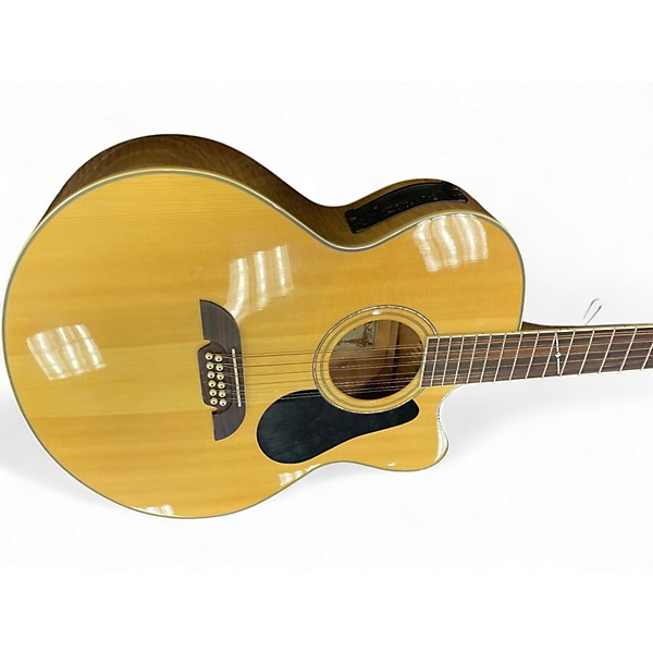 Used Alvarez aj60sc Natural 12 String Acoustic Electric Guitar