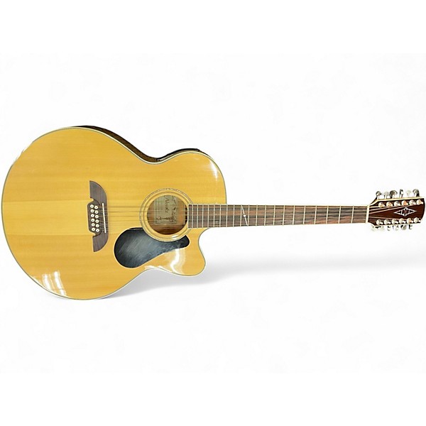 Used Alvarez aj60sc Natural 12 String Acoustic Electric Guitar