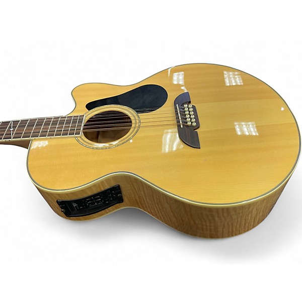 Used Alvarez aj60sc Natural 12 String Acoustic Electric Guitar