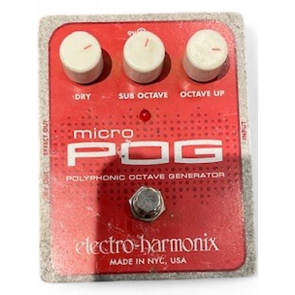 Used Electro-Harmonix Micro Pog Polyphonic Octave Generator Effect Pedal