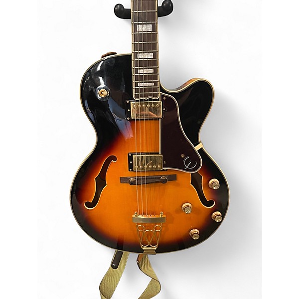 Used Epiphone Joe Pass Emperor II PRO Vintage Sunburst Hollow Body Electric Guitar