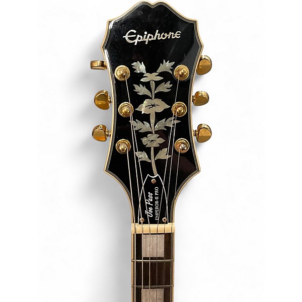 Used Epiphone Joe Pass Emperor II PRO Vintage Sunburst Hollow Body Electric Guitar