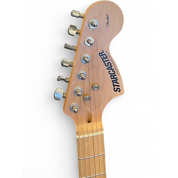 Used Fender Starcaster Black Hollow Body Electric Guitar