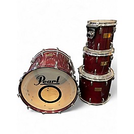 Used Pearl 4 Piece Masters Studio Gloss Wine Stain Drum Kit