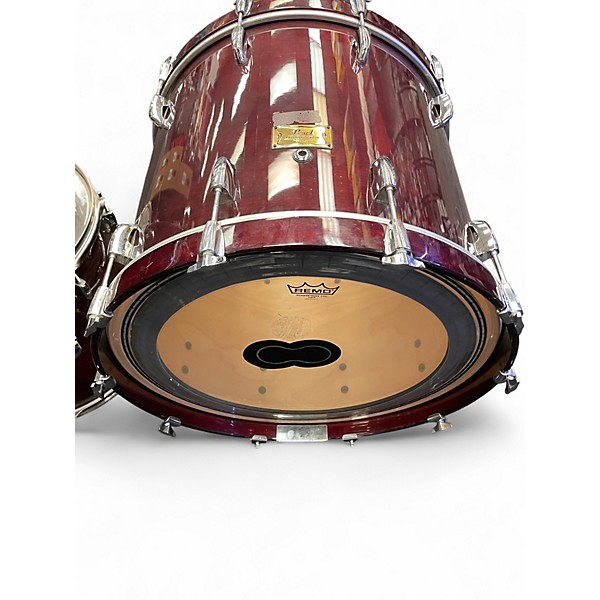 Used Pearl 4 Piece Masters Studio Gloss Wine Stain Drum Kit