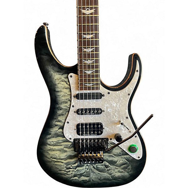 Used Schecter Guitar Research Banshee Extreme FR Charcoal Burst Solid Body Electric Guitar