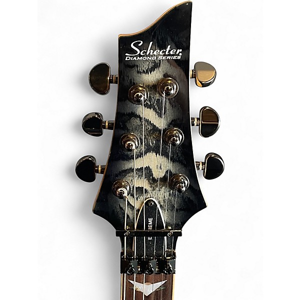 Used Schecter Guitar Research Banshee Extreme FR Charcoal Burst Solid Body Electric Guitar
