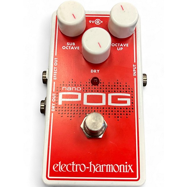 Used Electro-Harmonix Nano POG Polyphonic Octave Generator Effect Pedal