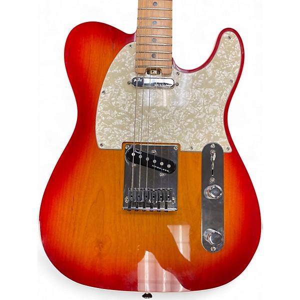 Used 2018 Fender American Elite Telecaster AMBER CHERRY BURST Solid Body Electric Guitar