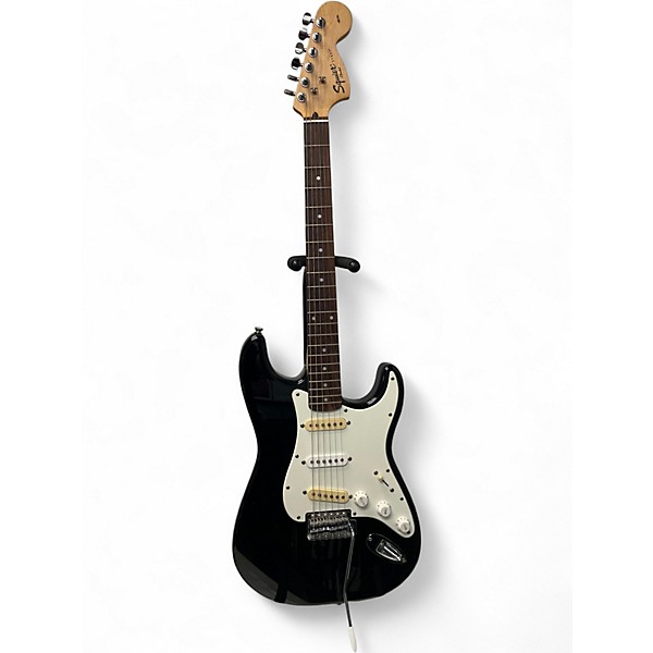 Used Squier Affinity Stratocaster Black Solid Body Electric Guitar