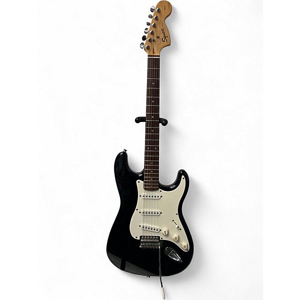 Used Squier Affinity Stratocaster Black Solid Body Electric Guitar