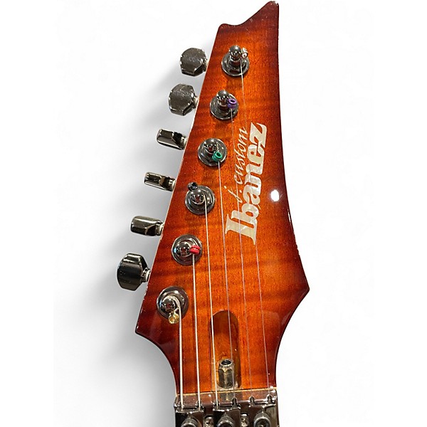 Used Ibanez RG8570Z J CUSTOM TIGER BURST Solid Body Electric Guitar