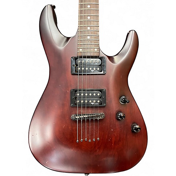 Used Schecter Guitar Research C-1 SGR Worn Brown Solid Body Electric Guitar