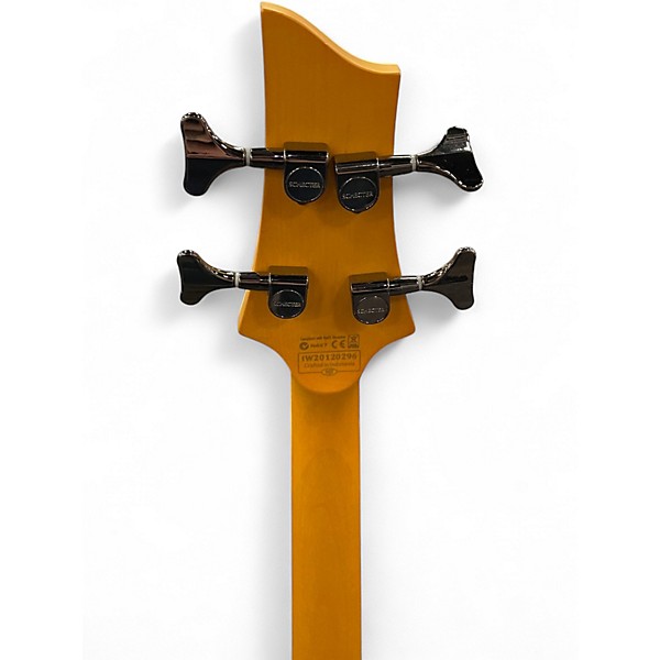 Used Schecter Guitar Research Diamond Series Omen Extreme 4 Sunburst Electric Bass Guitar
