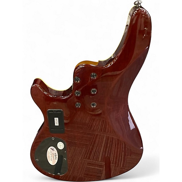 Used Schecter Guitar Research Diamond Series Omen Extreme 4 Sunburst Electric Bass Guitar