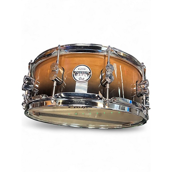 Used PDP by DW 4X14 Concept Series Snare BLACK TO NATURAL FADE Drum