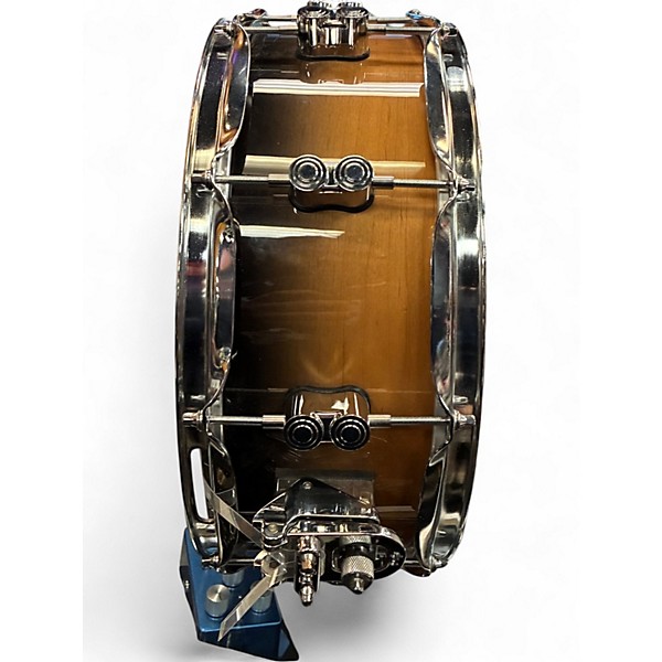 Used PDP by DW 4X14 Concept Series Snare BLACK TO NATURAL FADE Drum